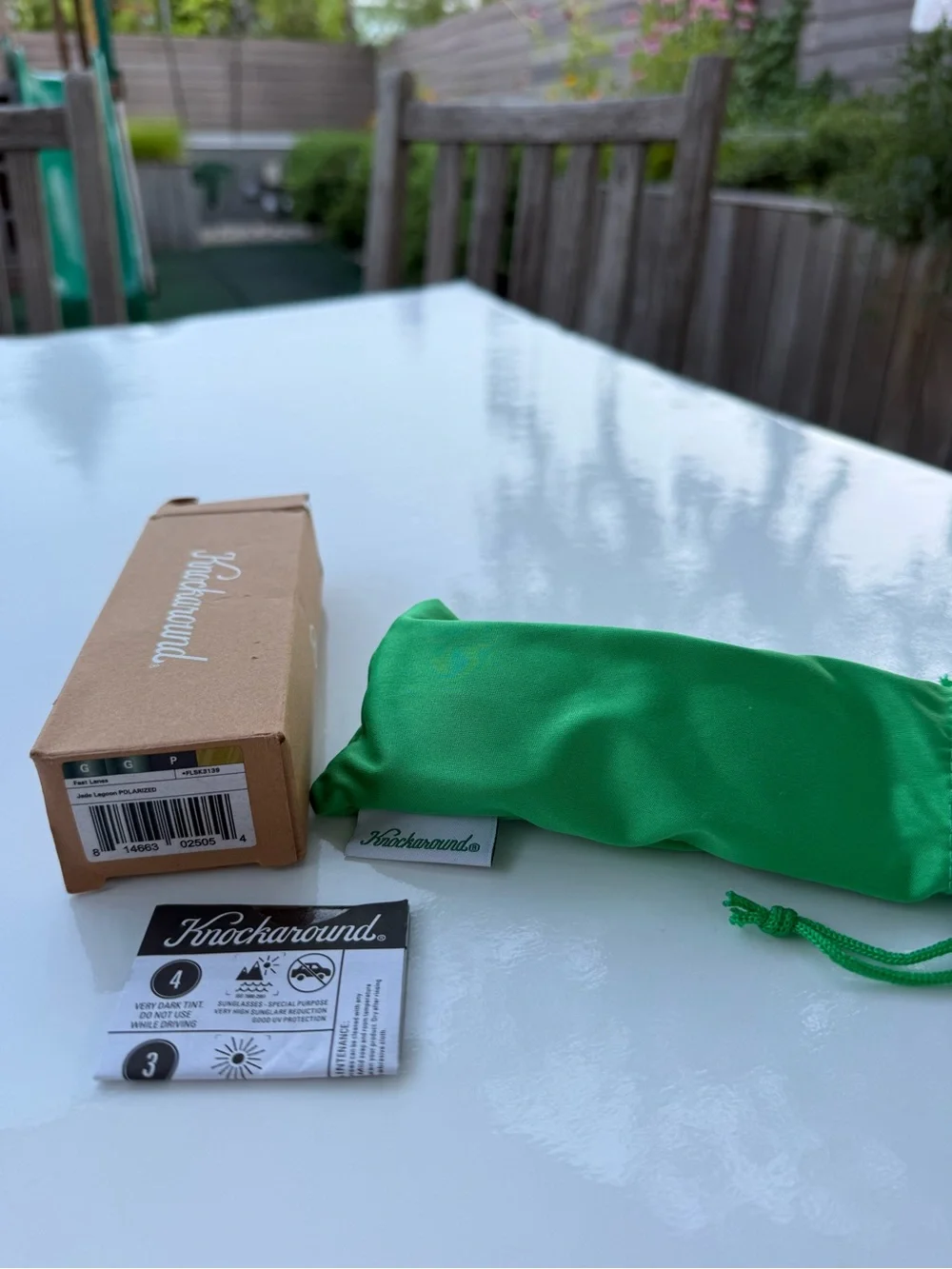 Knockaround Fast Lanes sunglasses in Jade Lagoon